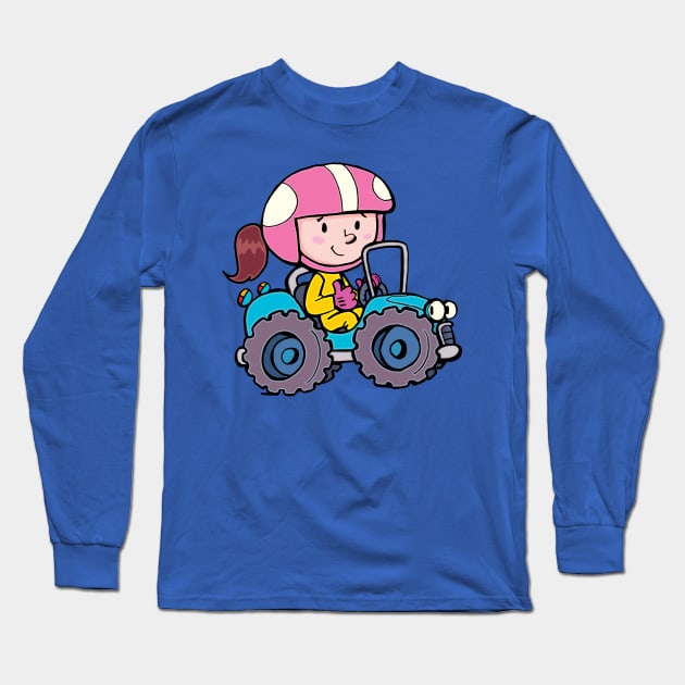 girl driver Long Sleeve T-Shirt by duxpavlic